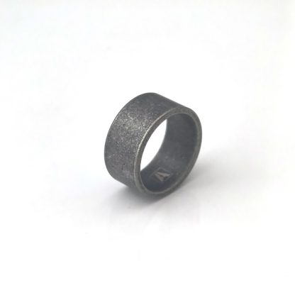 12 mm Brushed Silver Stainless Steel Ring